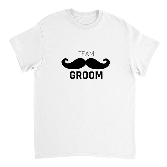 T-skjorte - "Team Groom" mustache