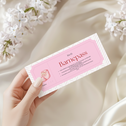 Printbare Kuponger - Barnepass - Rosa