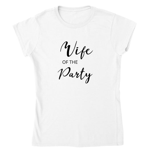 T-skjorte - "Wife of the party"